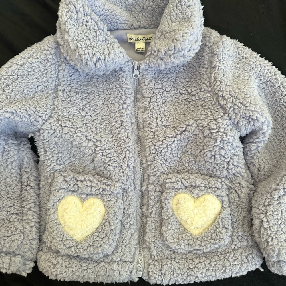 Derek Heart Lavender and Cream Kids Jacket